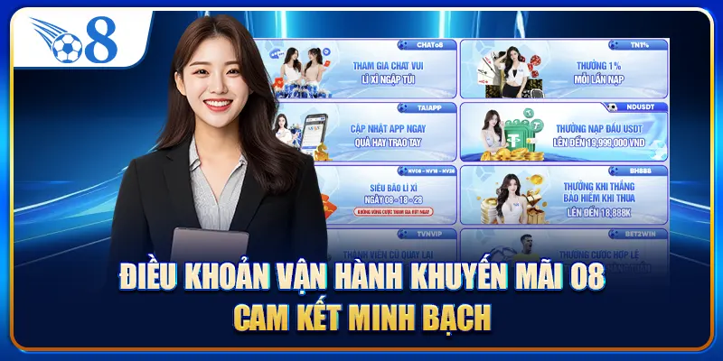 Điều khoản vận hành khuyến mãi O8 cam kết minh bạch